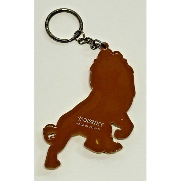 Vintage Disney The Lion King Mufasa Rubber Keychain Keyring 90s RARE - Picture 3 of 7